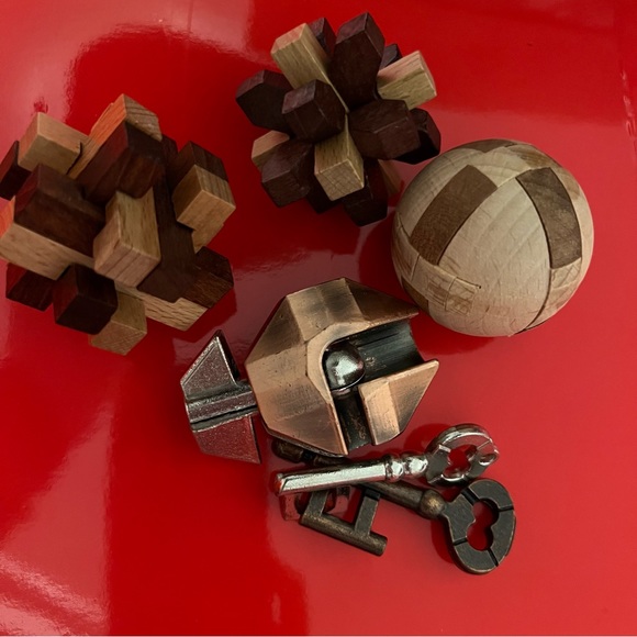 True Genius Brainteaser wood and Metal Puzzles - Picture 4 of 16